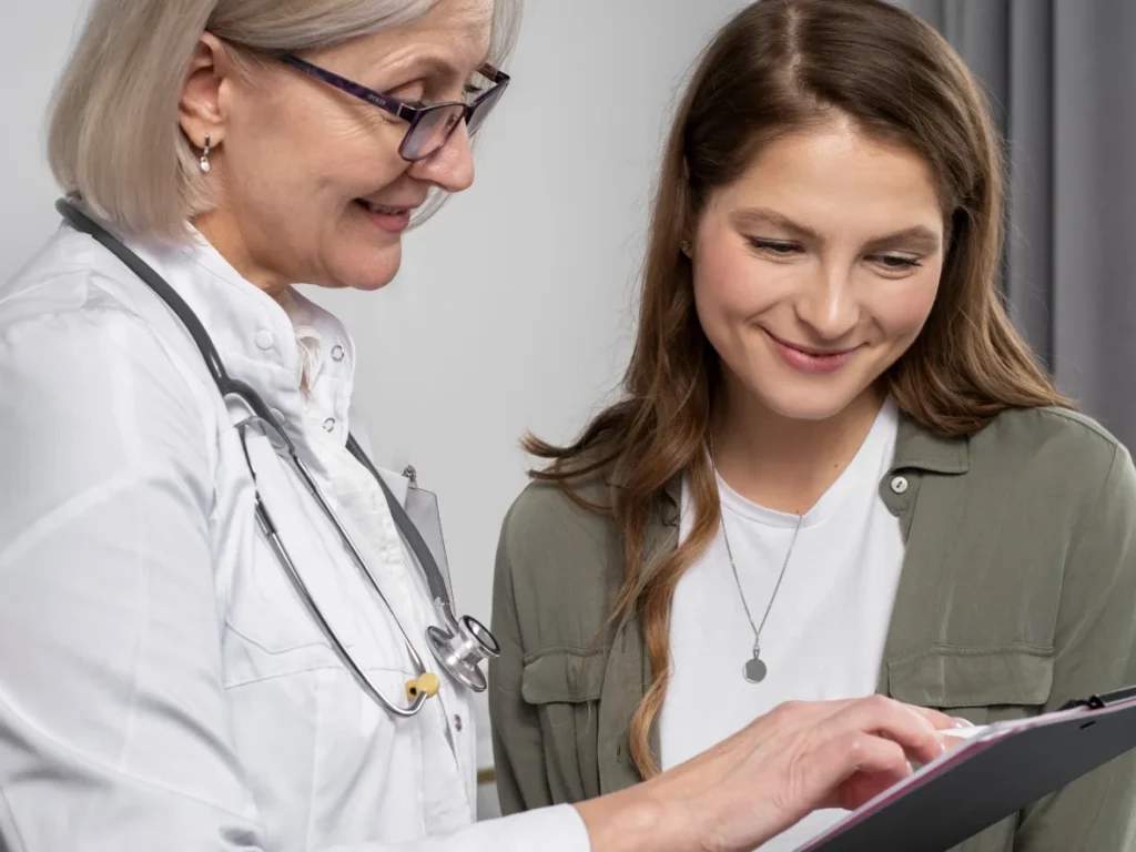 dr with patient conversation